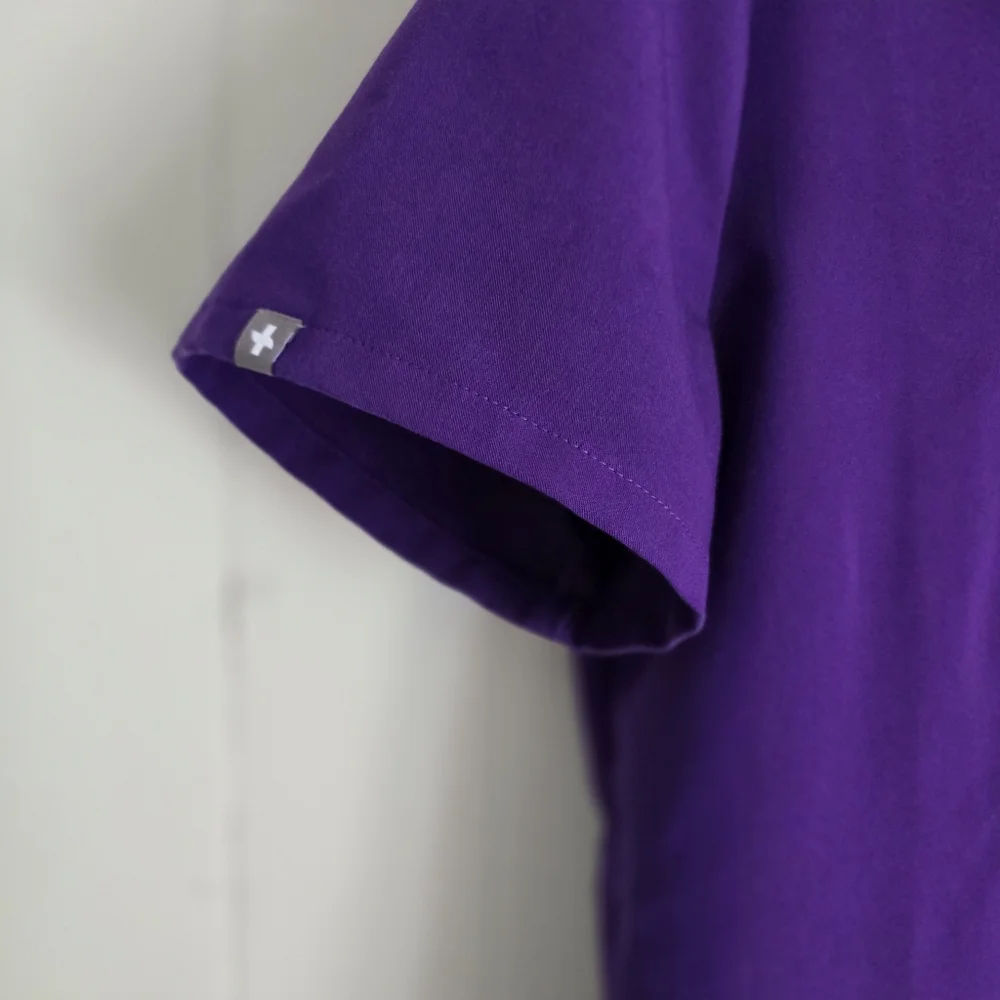 Figs Scrub Top One Pocket Purple Size Medium - Picture 5 of 8